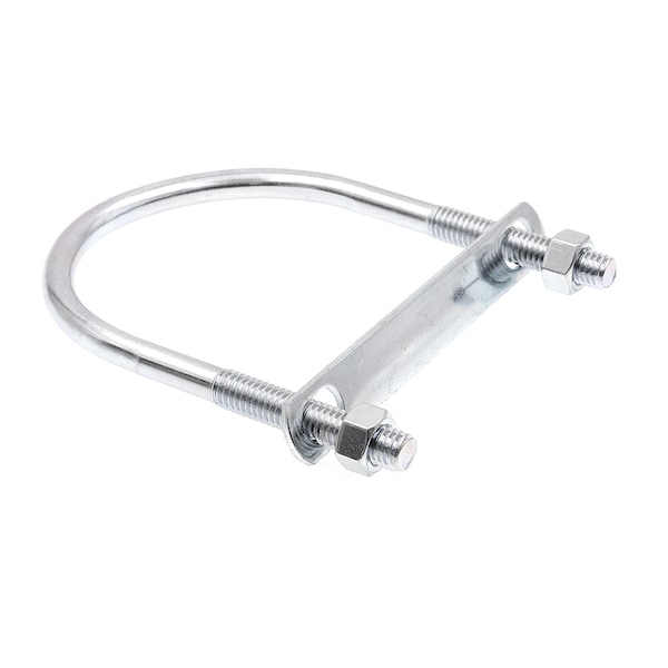 Prime-Line Round U-Bolt, 3/8"-16, 3-1/2 in W, 4-5/8 in H, Zinc Plated Steel, 10 PK 9072026 - main
